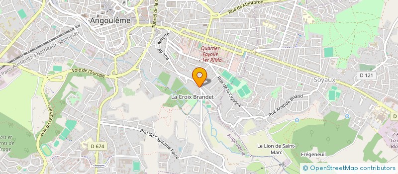 localisation de l'entreprise ASSOCIATION FUTSAL ANGOULEME à ANGOULEME