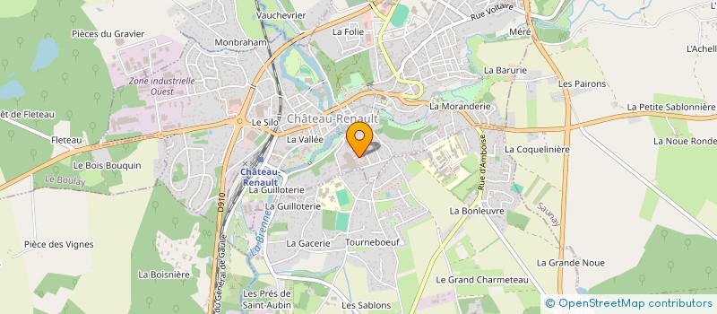 localisation de l'entreprise ASSOCIATION FUTSAL CASTELRENAUDINE  CHATEAU-RENAULT