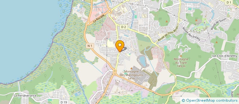 localisation de l'entreprise ASSOCIATION FUTSAL CLUB CAYENNE  CAYENNE