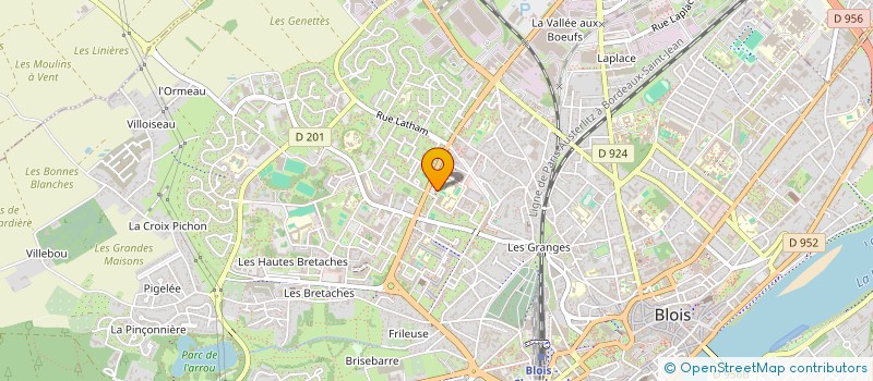 localisation de l'entreprise ASSOCIATION FUTSAL CLUB DE BLOIS 41  BLOIS