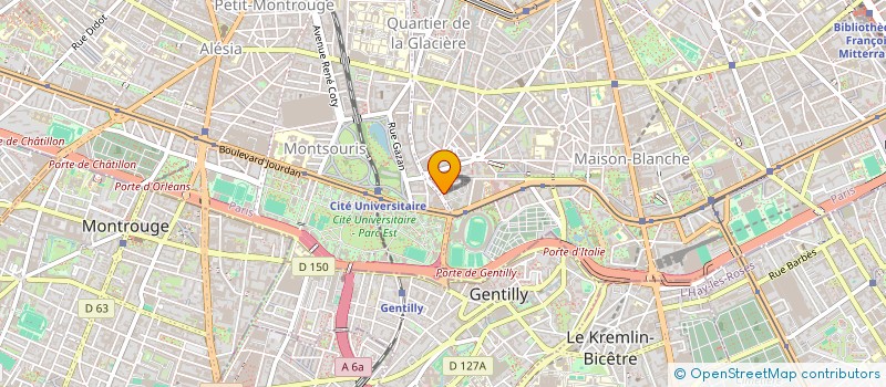 localisation de l'entreprise ASSOCIATION FUTSAL CLUB PARIS 13  PARIS