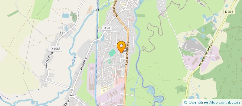 localisation de l'entreprise ASSOCIATION FUTSAL DE L'ALBE  SARRALBE