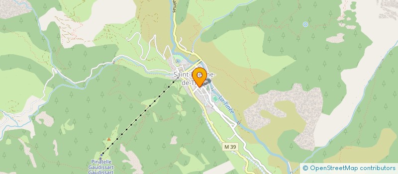 localisation de l'entreprise ASSOCIATION FUTSAL DE LA TINEE  SAINT-ETIENNE-DE-TINEE