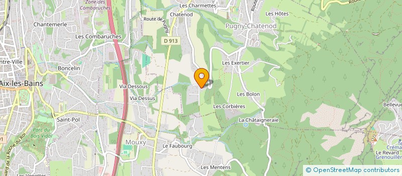 localisation de l'entreprise ASSOCIATION G. PRODUCTION  GRESY-SUR-AIX