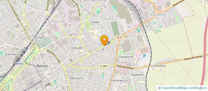 localisation de l'entreprise ASSOCIATION G2C  REIMS