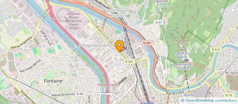 localisation de l'entreprise ASSOCIATION G2L2 à GRENOBLE