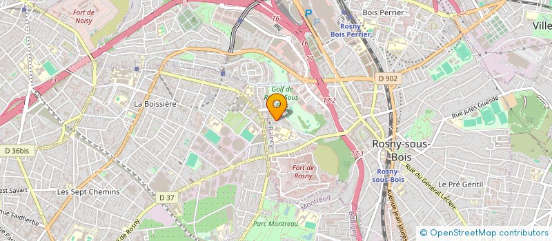 localisation de l'entreprise ASSOCIATION GAB LIAISON à ROSNY-SOUS-BOIS