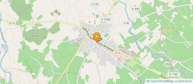 localisation de l'entreprise ASSOCIATION GABIANAISE DE CHASSEURS DE SANGLIER  GABIAN