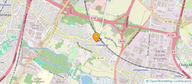 localisation de l'entreprise ASSOCIATION GABON CONCORDE  CHAMPLAN