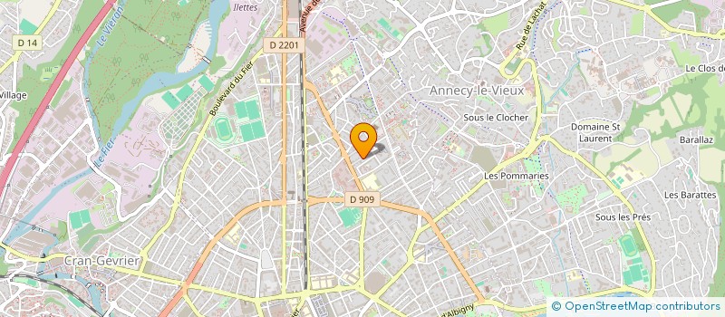 localisation de l'entreprise ASSOCIATION GABRIEL FAURE à ANNECY