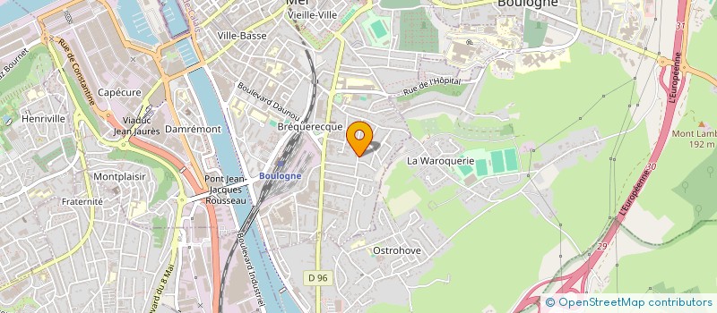 localisation de l'entreprise ASSOCIATION GADJO SWING à BOULOGNE-SUR-MER