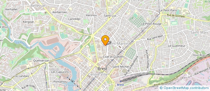 localisation de l'entreprise ASSOCIATION GAETAN SALAUN ET DON DU SANG ET RECHERCHE EN BIOGENETIQUE à BREST