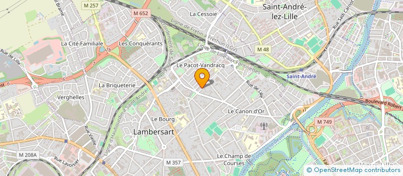 localisation de l'entreprise ASSOCIATION GAGNON VERHAEGHE à LAMBERSART