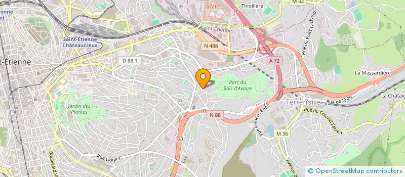 localisation de l'entreprise ASSOCIATION GAIA à SAINT-ETIENNE