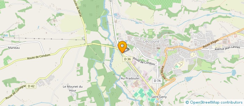 localisation de l'entreprise ASSOCIATION GALERIE CHANTAL  LECTOURE