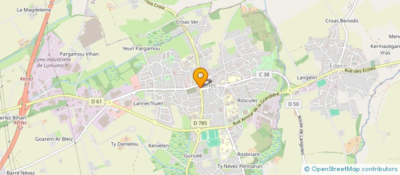 localisation de l'entreprise ASSOCIATION GALOUPERIEN BRIEC  BRIEC