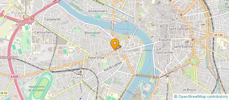 localisation de l'entreprise ASSOCIATION GAMELLE  TOULOUSE