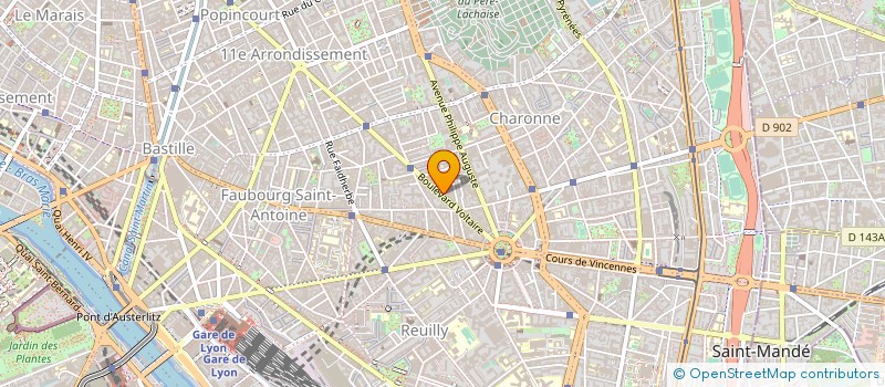 localisation de l'entreprise ASSOCIATION GANENOU à PARIS