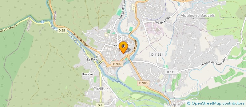 localisation de l'entreprise ASSOCIATION GANGEOISE D'EDUCATION ET DE CHARITE à GANGES