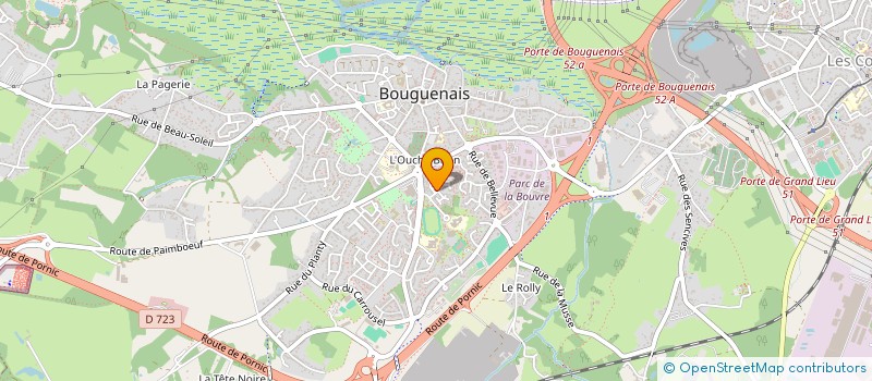 localisation de l'entreprise ASSOCIATION GARAGE ET PARTAGE à BOUGUENAIS