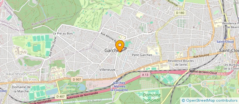 localisation de l'entreprise ASSOCIATION GARCHOISE DE MAINTIEN ET D'AIDE A DOMICILE à GARCHES