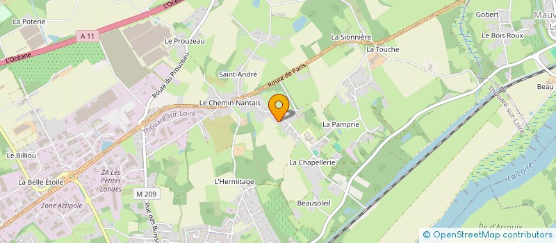 localisation de l'entreprise ASSOCIATION GARDEN TENNIS à THOUARE-SUR-LOIRE