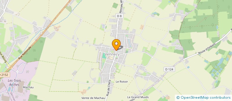 localisation de l'entreprise ASSOCIATION GARDERIE SCOLAIRE VENNECY à VENNECY