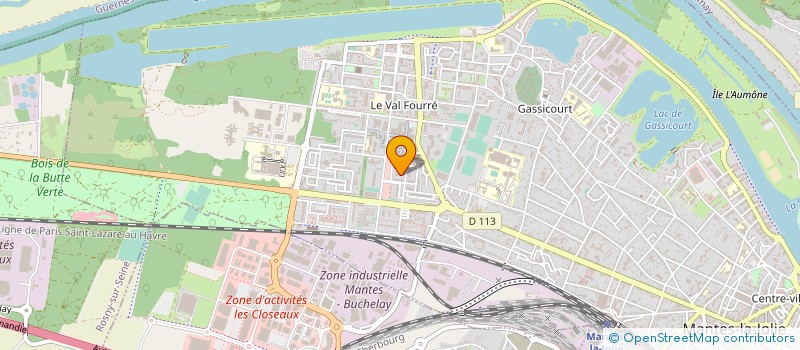 localisation de l'entreprise ASSOCIATION GARE AUX JEUNES  MANTES-LA-JOLIE