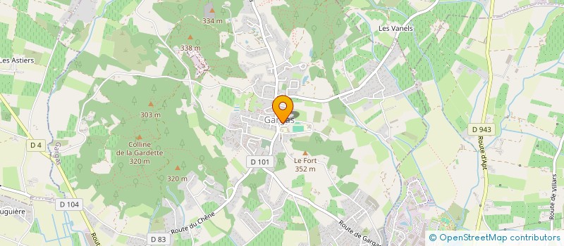 localisation de l'entreprise ASSOCIATION GARGAS EN FETE  GARGAS