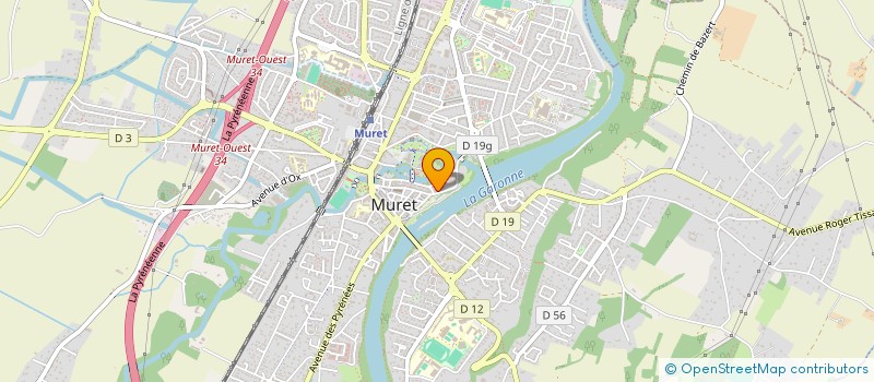 localisation de l'entreprise ASSOCIATION GARONA  MURET