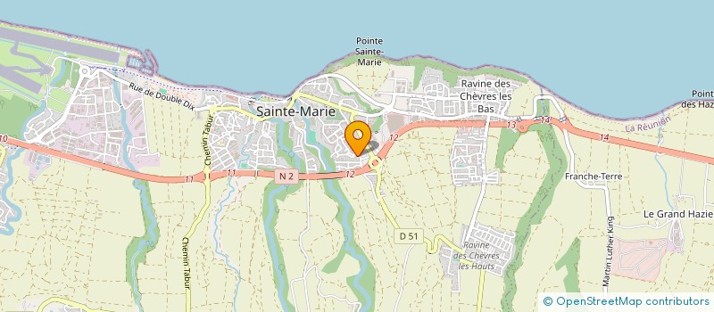 localisation de l'entreprise ASSOCIATION GASPARDS NOUT KARTIER à SAINTE-MARIE