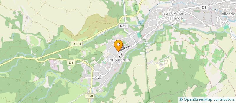 localisation de l'entreprise ASSOCIATION GASTRONOMIQUE AUVERGNATE DU JEUDI MIDI  SAINT-SATURNIN