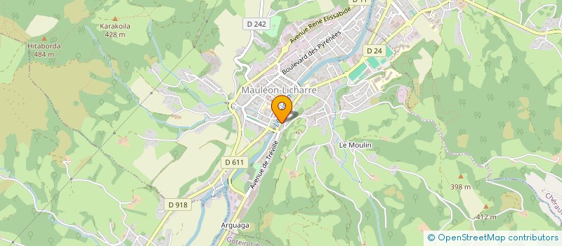 localisation de l'entreprise ASSOCIATION GAUAN  MAULEON-LICHARRE