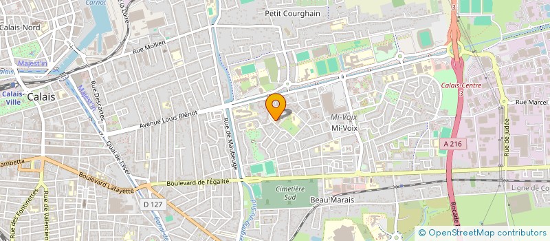 localisation de l'entreprise ASSOCIATION GEA  CALAIS