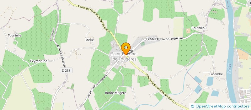 localisation de l'entreprise ASSOCIATION GEMU  SAINT-ETIENNE-DE-FOUGERES