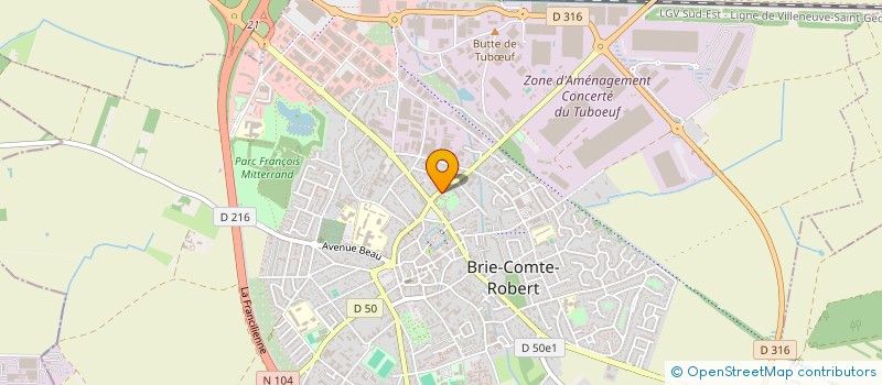 localisation de l'entreprise ASSOCIATION GENEALOGIQUE DE BRIE COMTE ROBERT  BRIE-COMTE-ROBERT