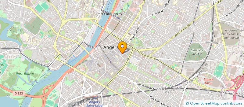 localisation de l'entreprise ASSOCIATION GENEALOGIQUE DE L'ANJOU à ANGERS