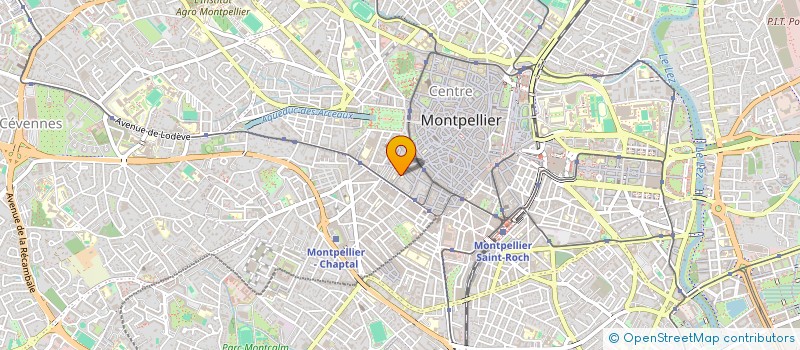 localisation de l'entreprise ASSOCIATION GENERALE DES MUTILES DE LA GUERRE (GROUPE DE L'HERAULT) à MONTPELLIER
