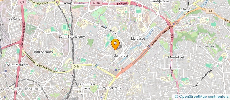 localisation de l'entreprise ASSOCIATION GENERALE DES PARENTS D ELEVES DE L ECOLE LACORDAIRE à MARSEILLE