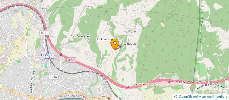 localisation de l'entreprise ASSOCIATION GENERALE ENTRAIDE MUTUELLE MEGA  LA CIOTAT