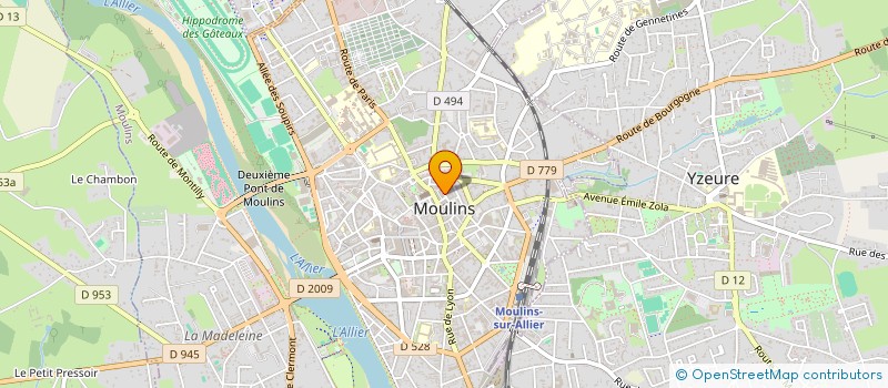 localisation de l'entreprise ASSOCIATION GENERALE MUTILES DE GUERRE à MOULINS