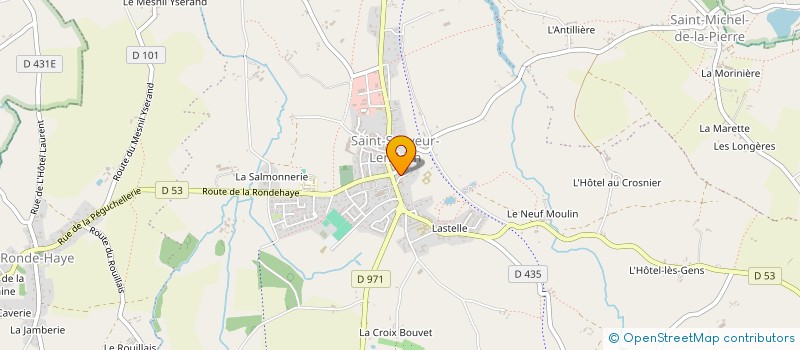 localisation de l'entreprise ASSOCIATION GENERATION 2000  SAINT-SAUVEUR-VILLAGES