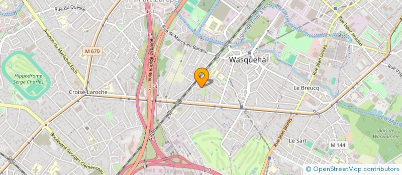 localisation de l'entreprise ASSOCIATION GENERATION WASQUEHAL  WASQUEHAL