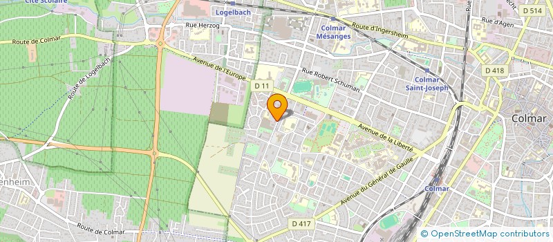 localisation de l'entreprise ASSOCIATION GENERATIONS UNIES  COLMAR