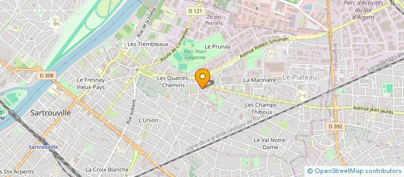 localisation de l'entreprise ASSOCIATION GENEROSITE ET LUMIERES à SARTROUVILLE