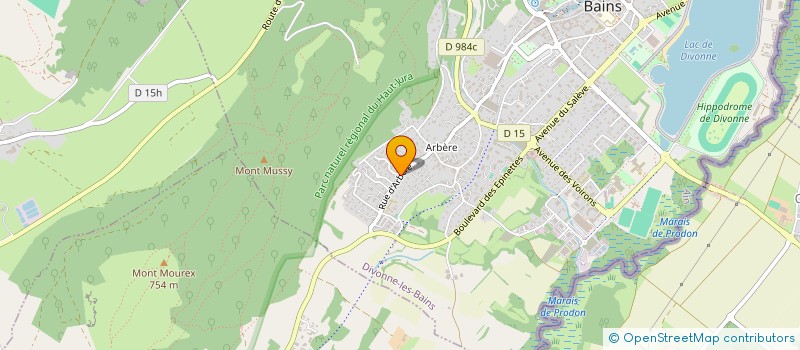 localisation de l'entreprise ASSOCIATION GENEVRIER à DIVONNE-LES-BAINS