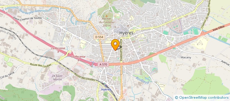 localisation de l'entreprise ASSOCIATION GEORGES COOPER à HYERES