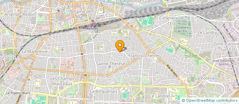 localisation de l'entreprise ASSOCIATION GEORGES ET SYLVIE PROD  RENNES