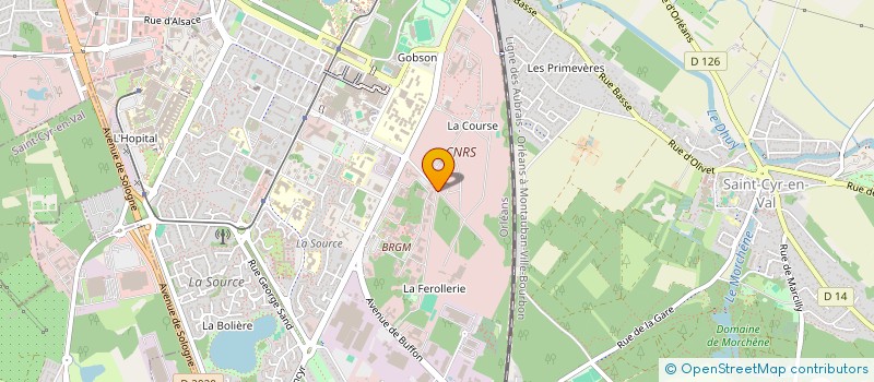 localisation de l'entreprise ASSOCIATION GEOSOURCE ORLEANS à ORLEANS