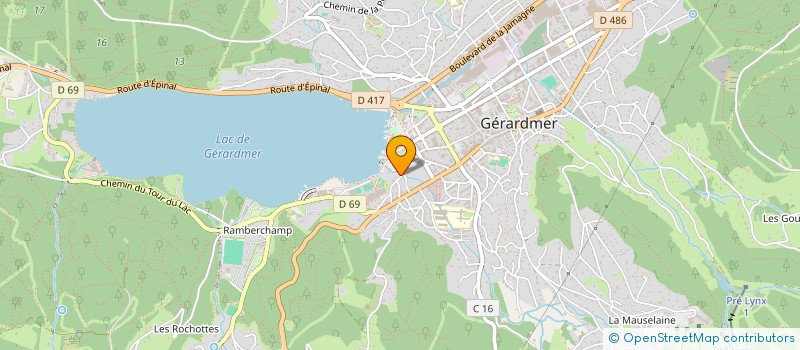 localisation de l'entreprise ASSOCIATION GERARDMER ROLL'N SKI  GERARDMER